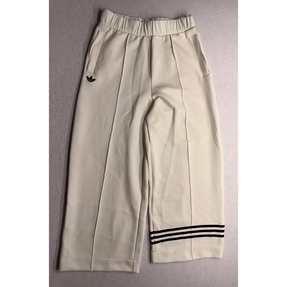 Adidas Originals Neuclassics Track Pants XL Cloud White Wide Leg JH3773 Women